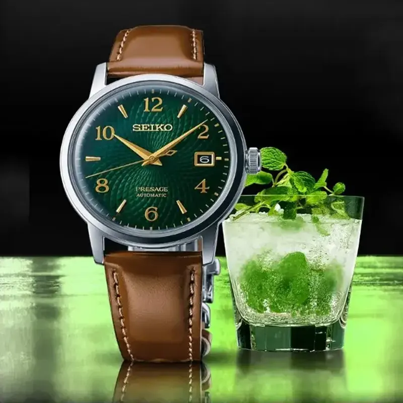 Seiko Presage Cocktail Time Mojito Automatic Men's Watch- SRPE45J1